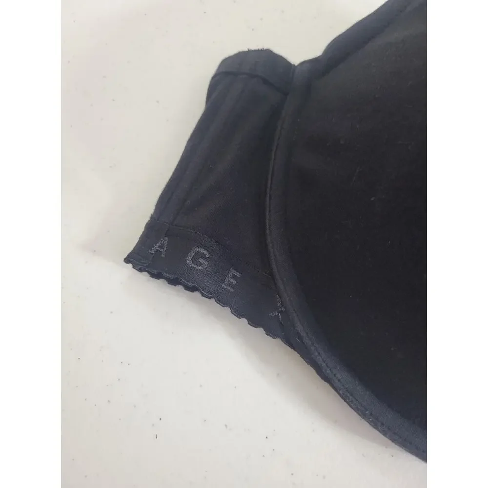 Savage X Fenty Black Full Coverage Adjustable Underwire T-Shirt Bra Size‎ 46DDD